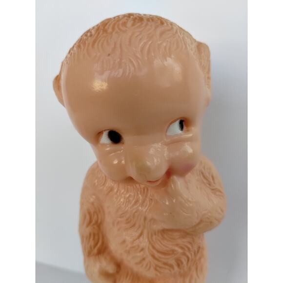 Irwin Vintage RARE Hairy Monkey Kewpie Squeaky 5” Toy - Picture 2 of 12